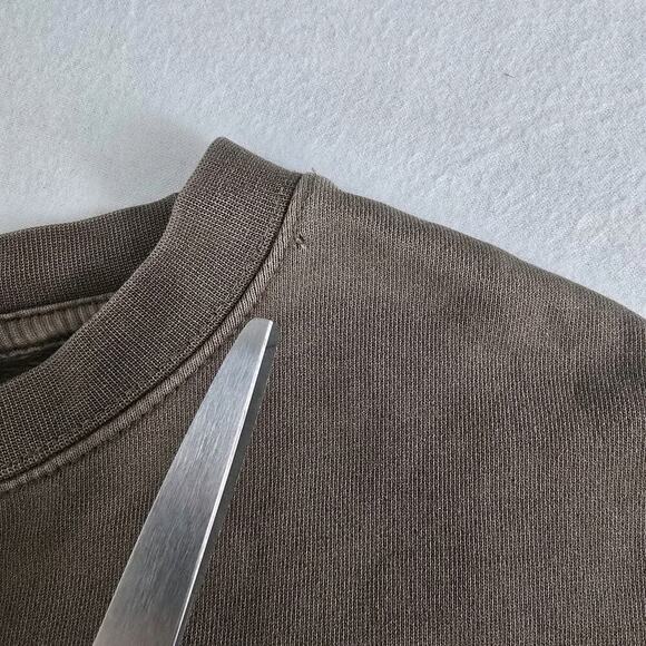 Han‎ Kjobenhavn Men's Brown Sweatshirt Embroidered Logo Crew Neck Small - Picture 9 of 9